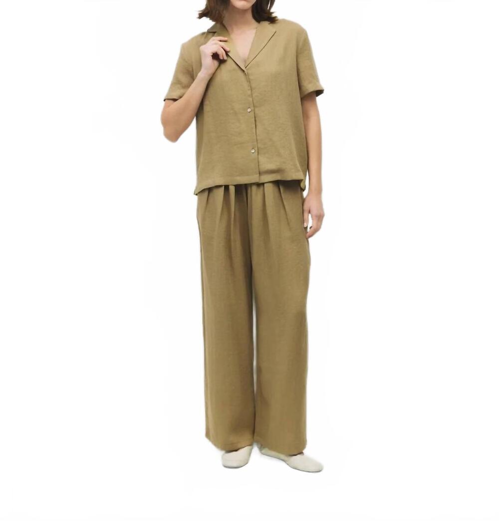 NEW MOD REF donnie wide leg pants in khaki